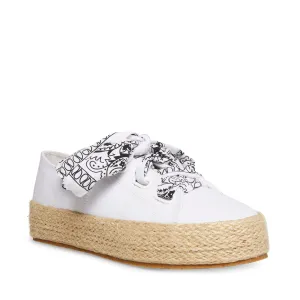 Canvas Platform Bandana Lace Espadrille