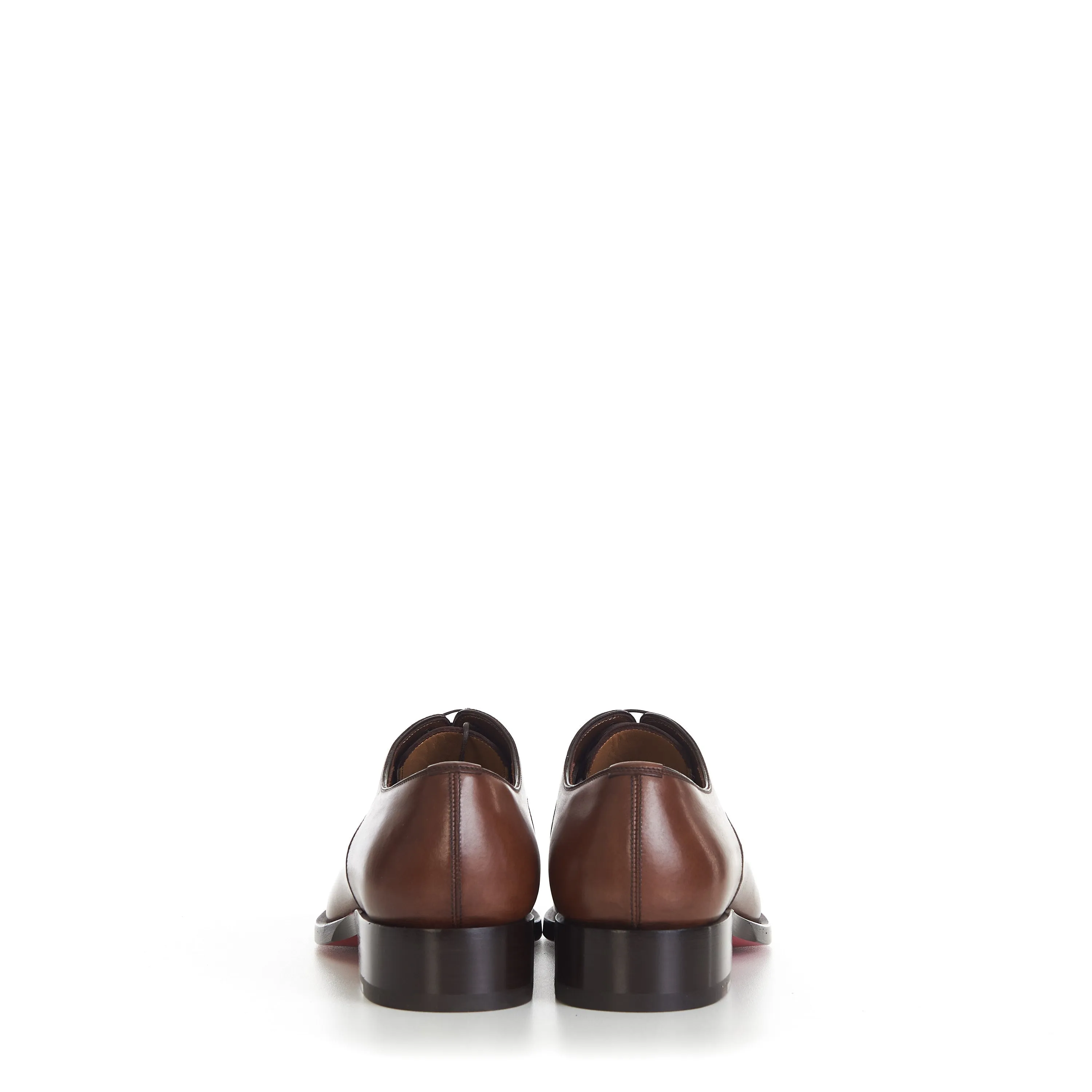 Capitano Oxford Shoes - Brown Patinaed Calf Leather