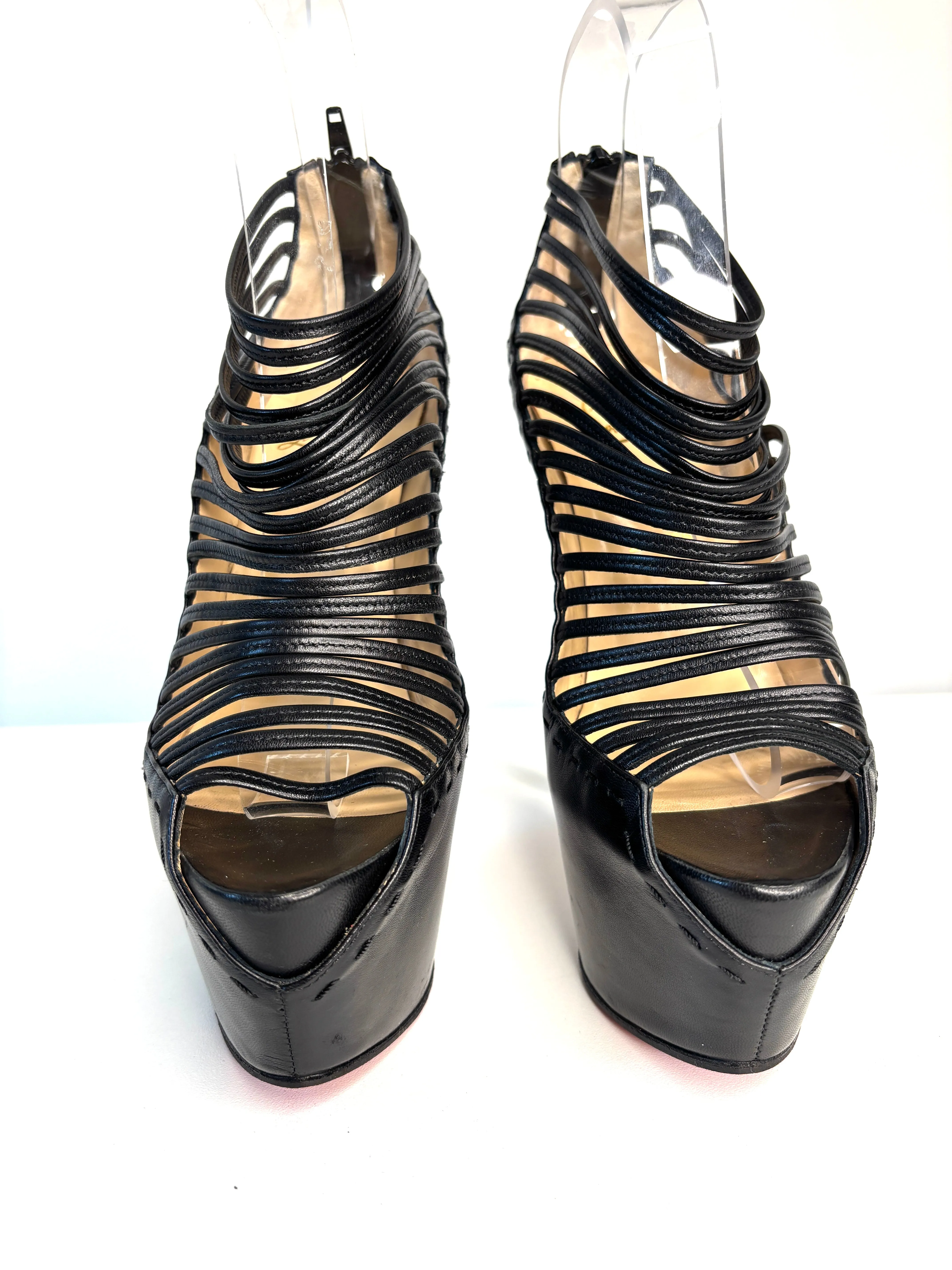 Christian Louboutin Zoulou Strappy Platform Heels 39 UK6 - Preloved