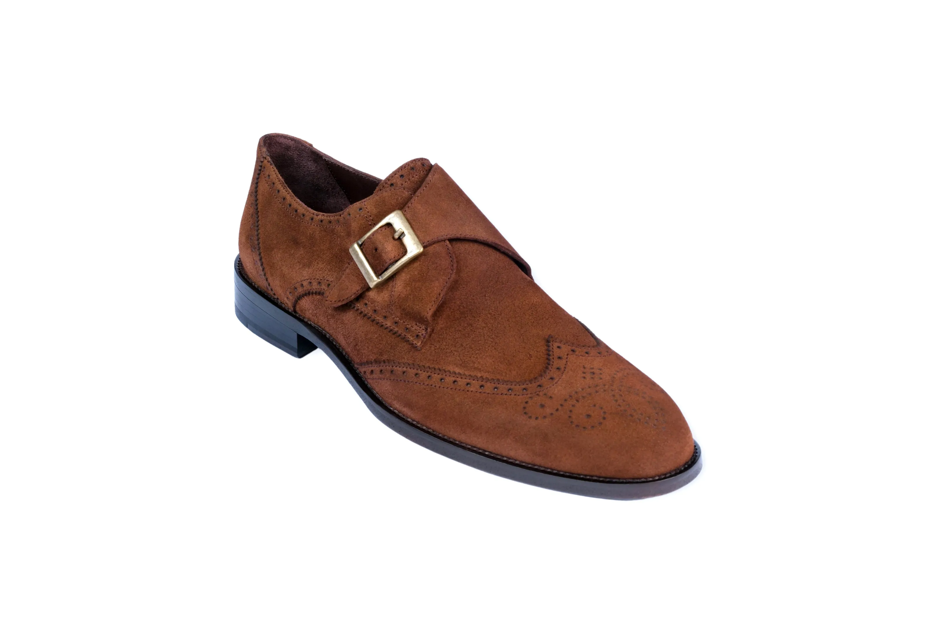 Clinton Wingtip Monk Strap