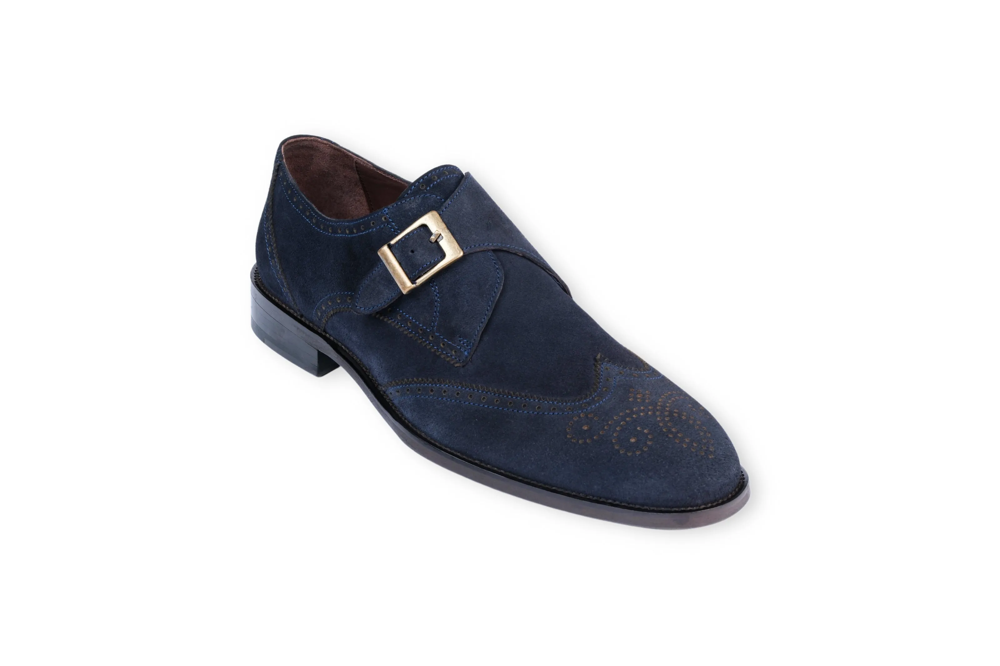 Clinton Wingtip Monk Strap