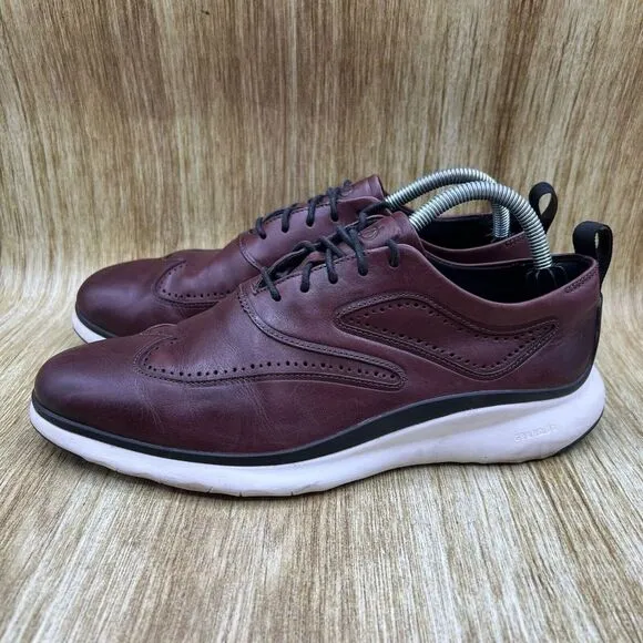 Cole Haan 3.Zerogrand Men's Size 8.5 Wingtip Oxford‎ Dress Shoes Brown C28120