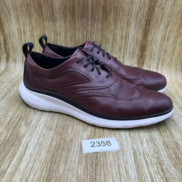 Cole Haan 3.Zerogrand Men's Size 8.5 Wingtip Oxford‎ Dress Shoes Brown C28120