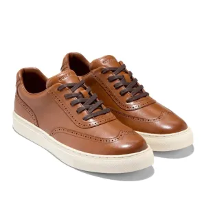 Cole Haan Men's Grand Kittery Wingtip British Tan-Ivory Shoes