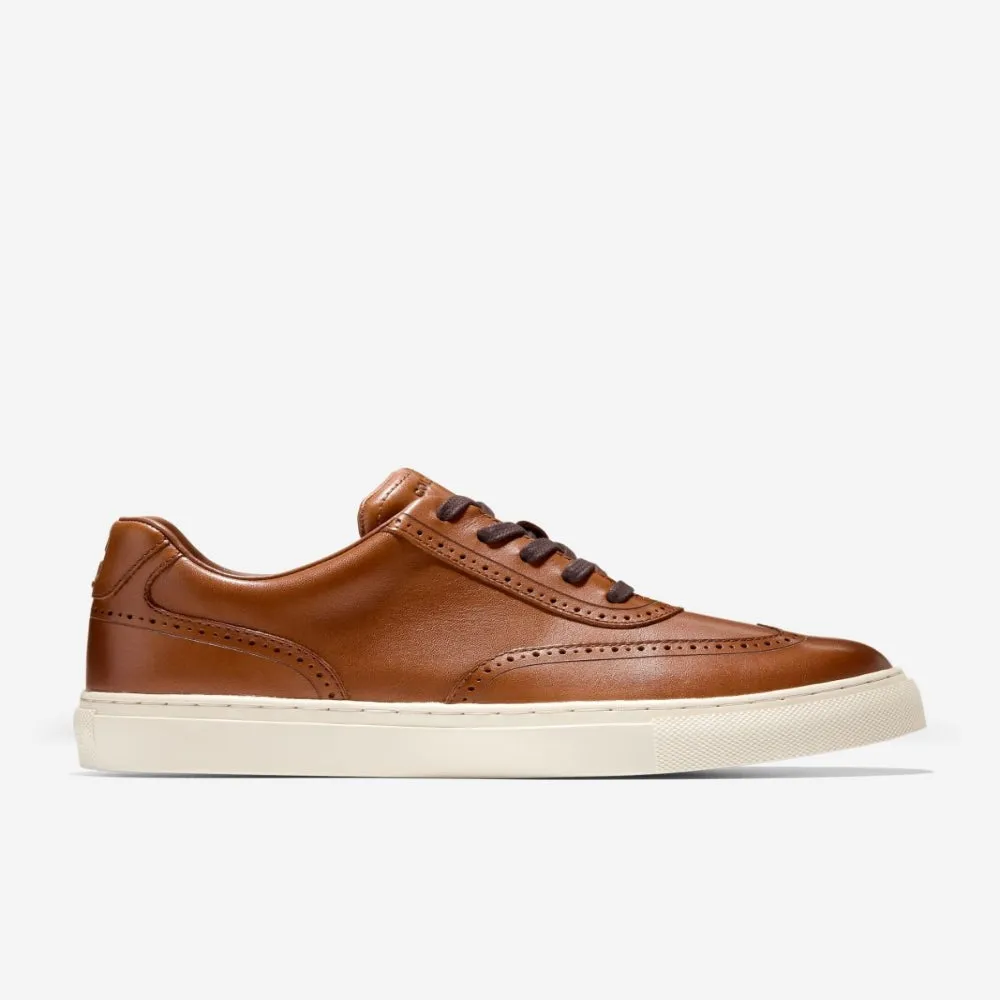 Cole Haan Men's Grand Kittery Wingtip British Tan-Ivory Shoes
