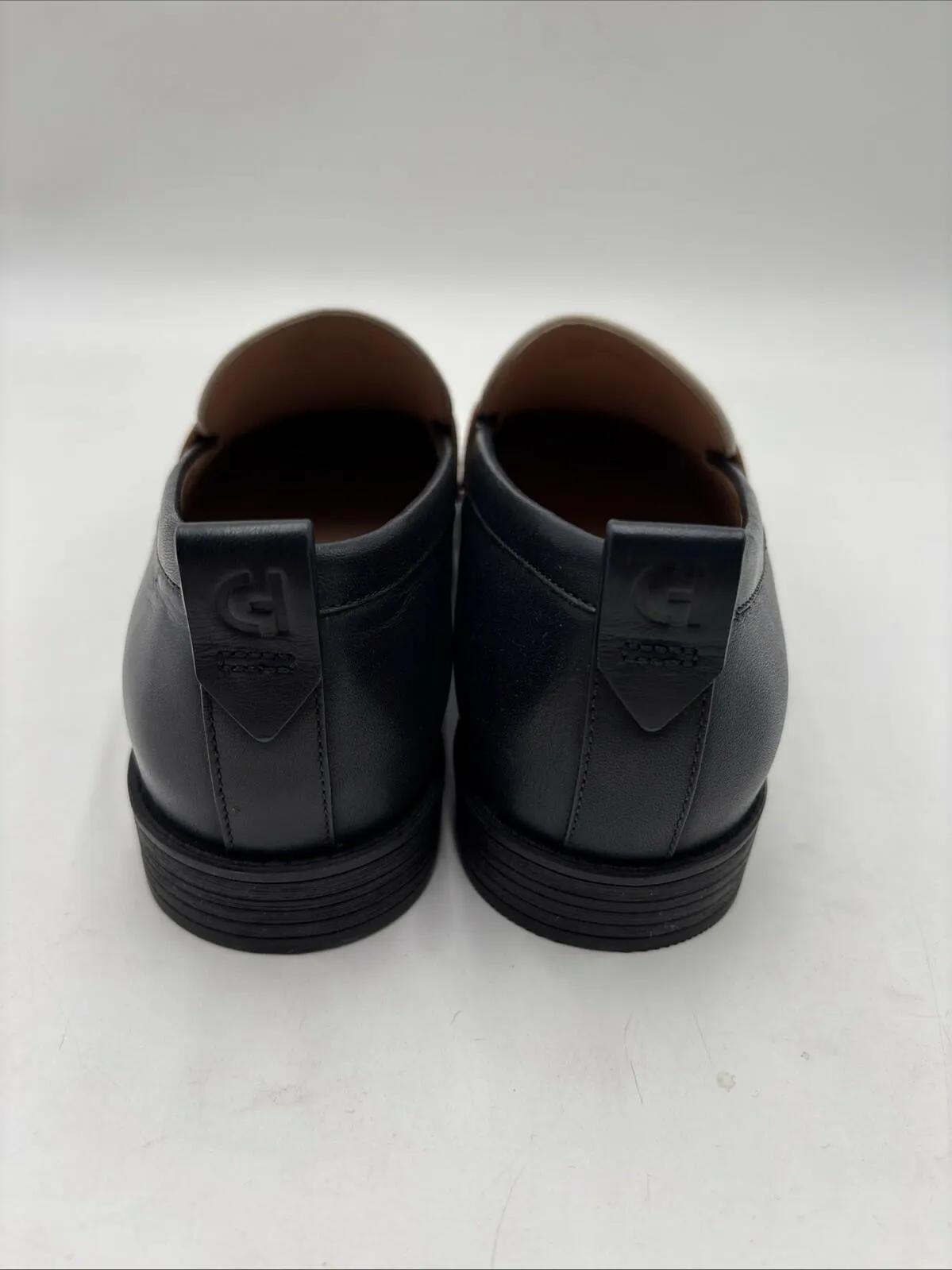 Cole Haan Women's Stassi Penny Loafers Navy/White Size 7B