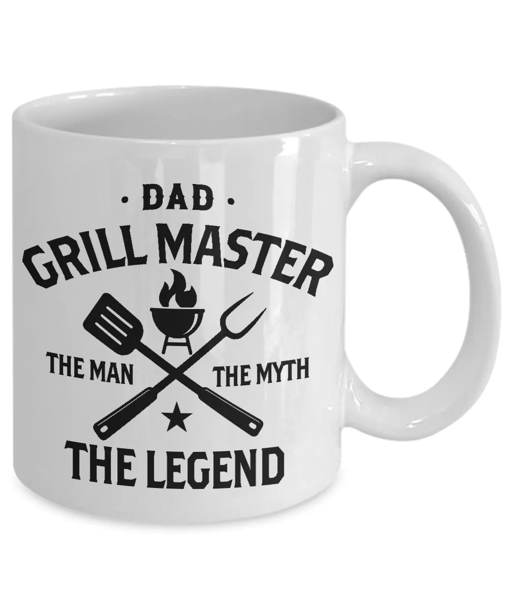 Dad Grillmaster The Man The Myth The Legend Mug Coffee Cup Funny Gift