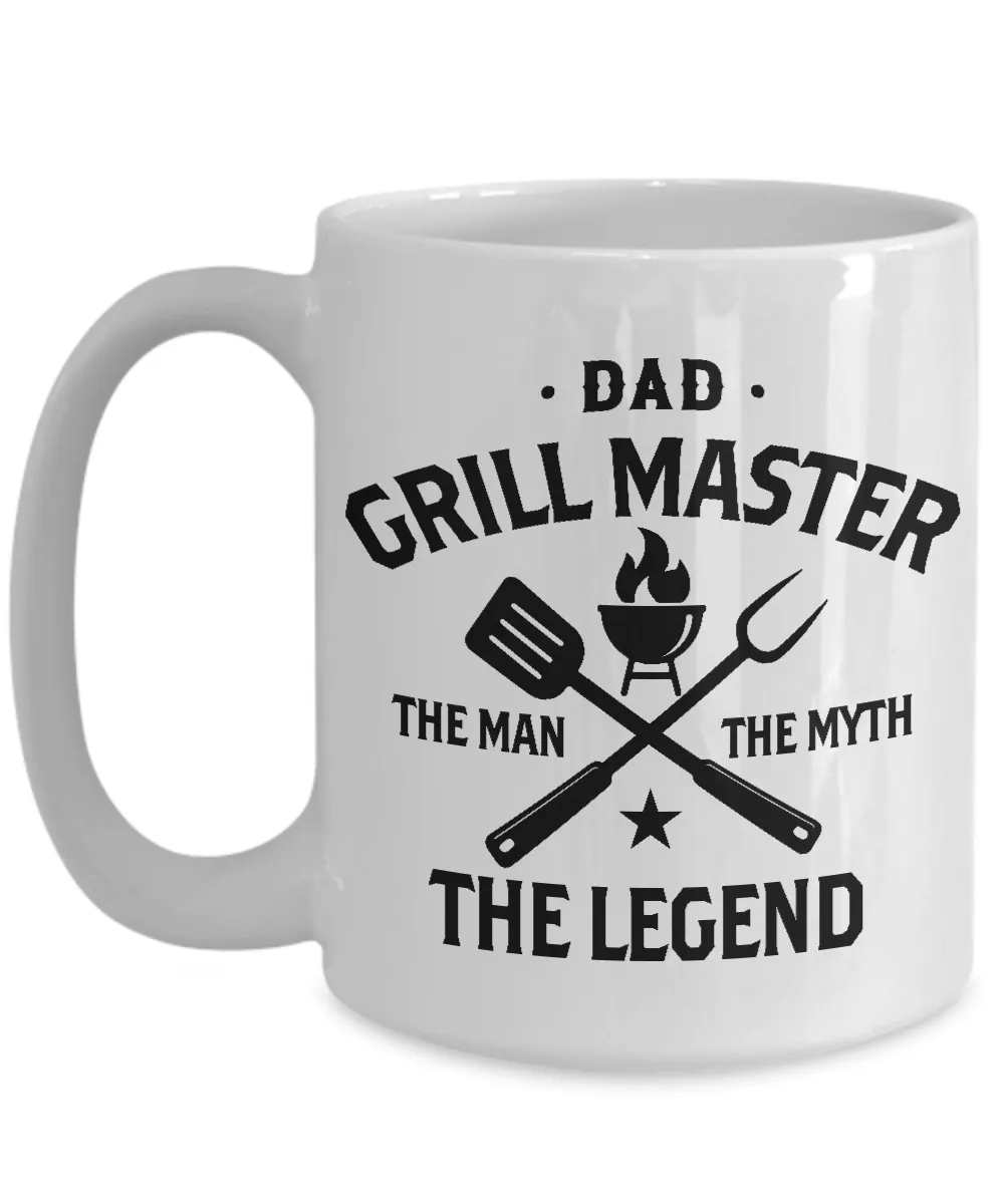 Dad Grillmaster The Man The Myth The Legend Mug Coffee Cup Funny Gift
