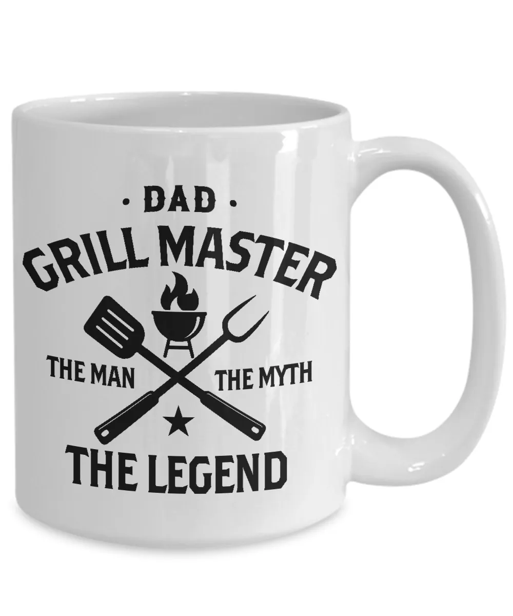 Dad Grillmaster The Man The Myth The Legend Mug Coffee Cup Funny Gift