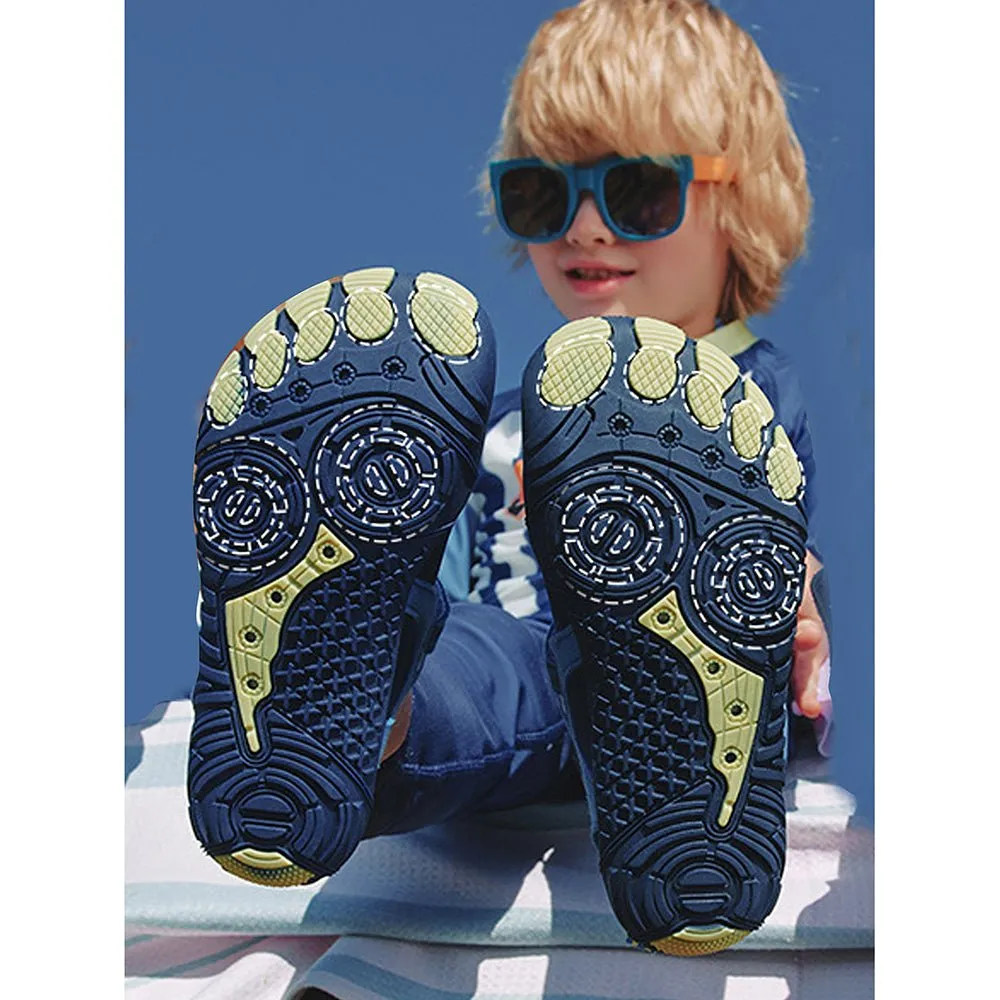 Dark Blue Anti Skid Land and Water Outdoor adventure Shoes for Kids