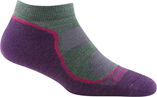 Darn Tough Womens 1986 Light Hiker No Show Lightweight with Cushion Merino Wool Socks