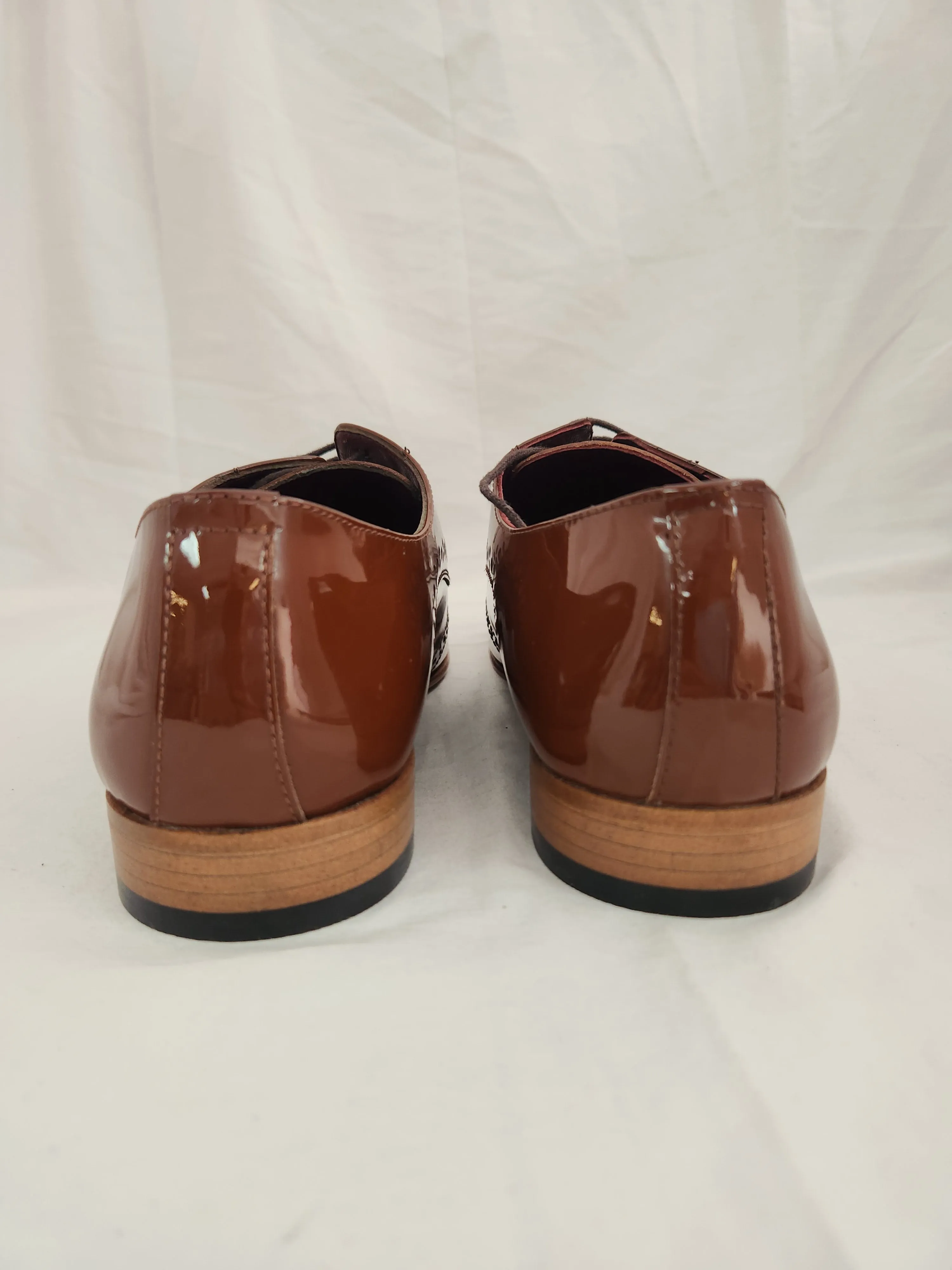 Deckard's Vero Cuoio Brown Wingtip Oxford Shoes - Size: 44 (US 11)