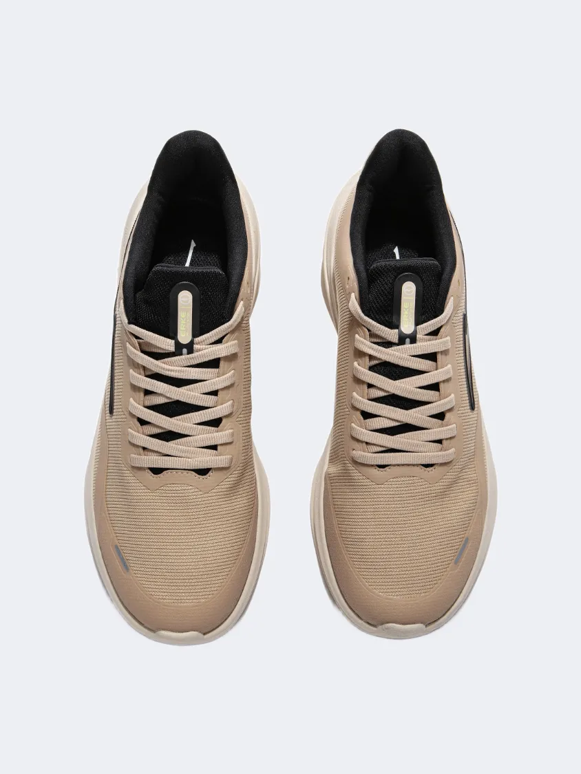 Erke Cushioning Men Running Shoesoatmeal/Black