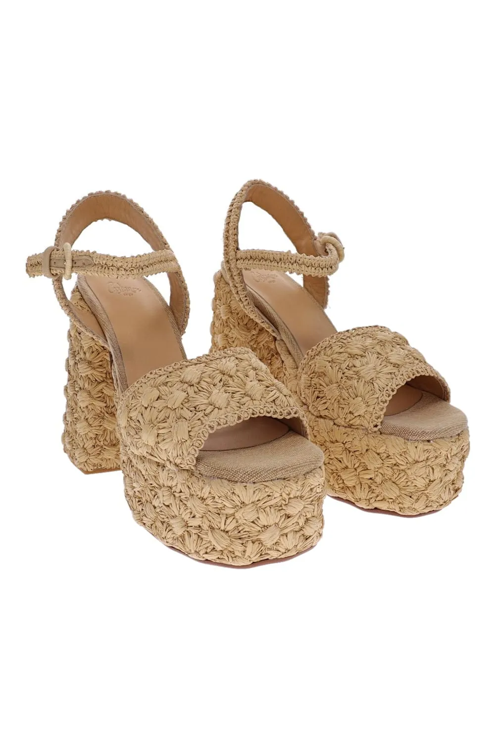 Fabiana Natural Espadrialle Platform Sandal