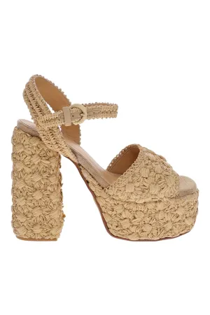 Fabiana Natural Espadrialle Platform Sandal