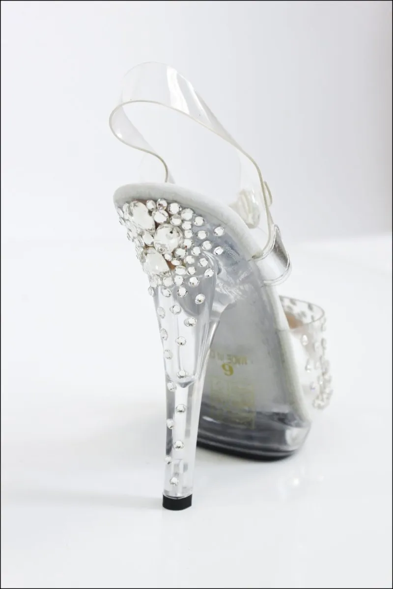Final Sale Alma / NPC Competition Heels / 5" Heel Rhinestone Competition Shoes