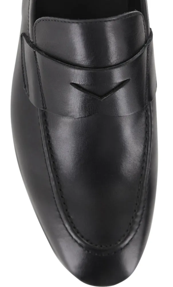 Fiori Di Lusso Black Penny Loafers