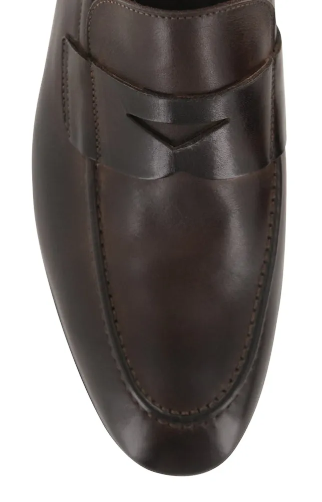 Fiori Di Lusso Brown Penny Loafers
