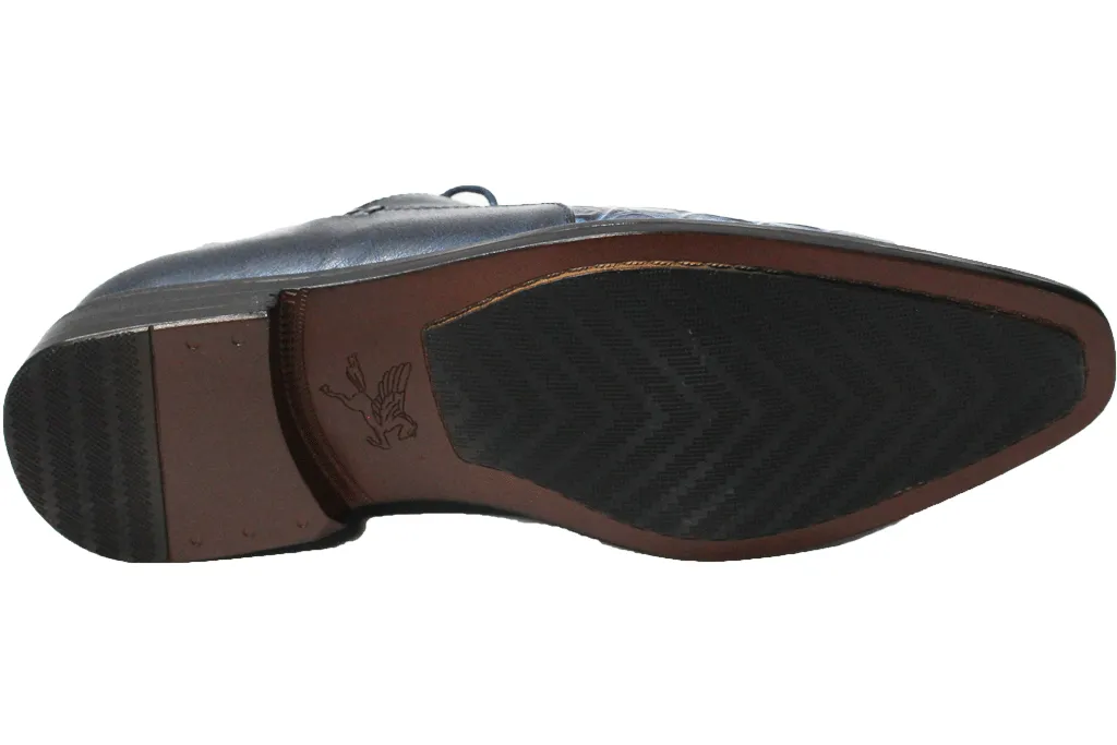 Giorgio Venturi 2525 Blue Oxford Shoes