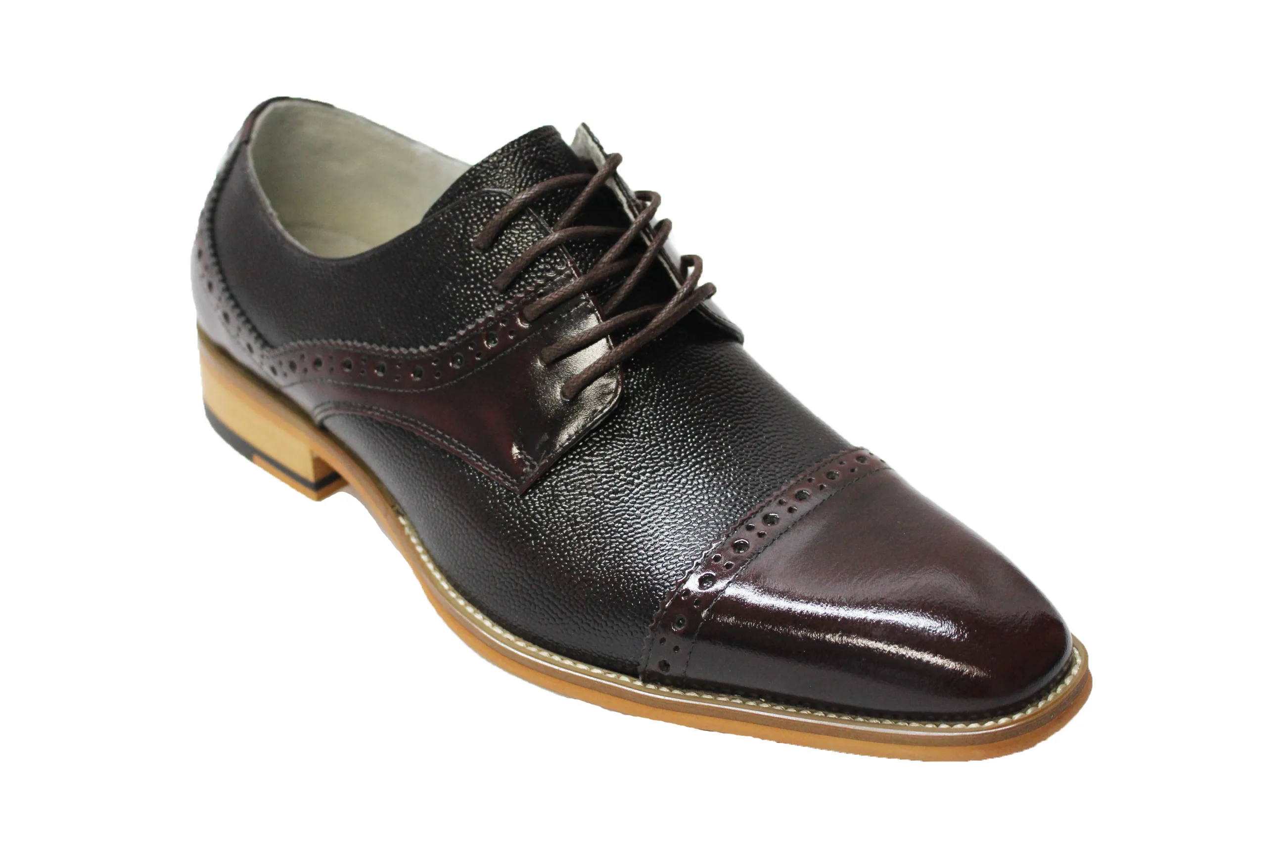 Giorgio Venturi 6770 Burgundy Cap Toe Oxford Shoes