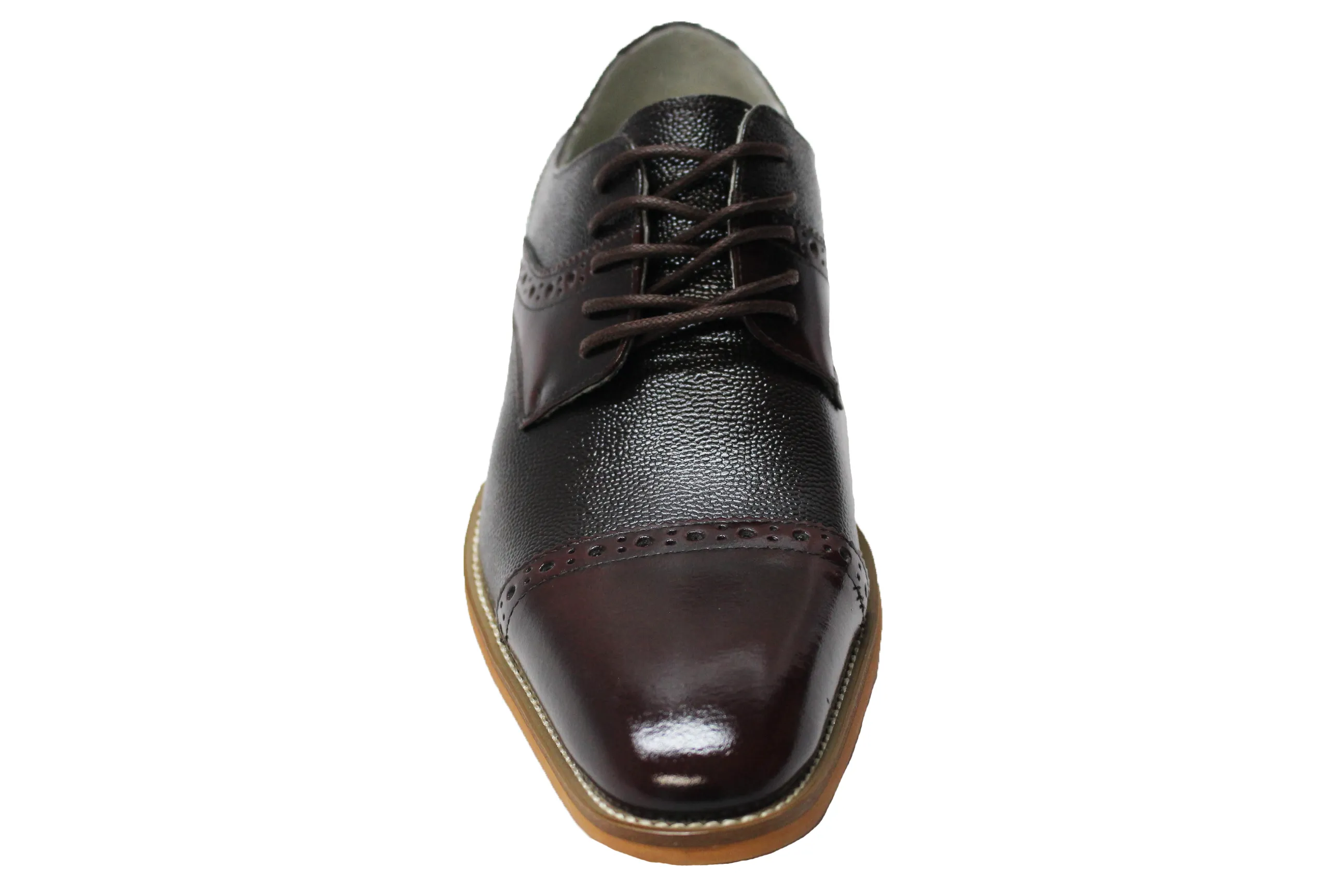 Giorgio Venturi 6770 Burgundy Cap Toe Oxford Shoes
