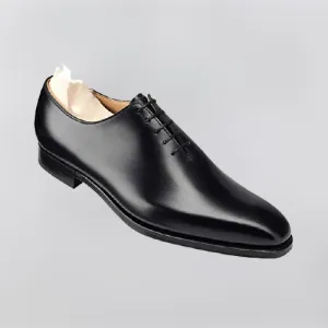 Handmade Black Leather Oxford Dress Shoes