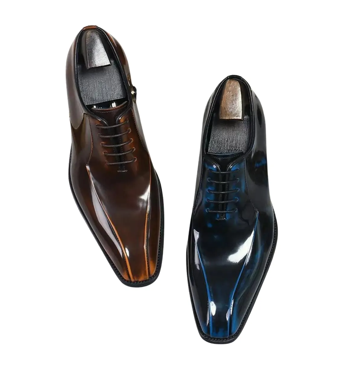 Handmade Polished Leather Oxford Dress Shoes