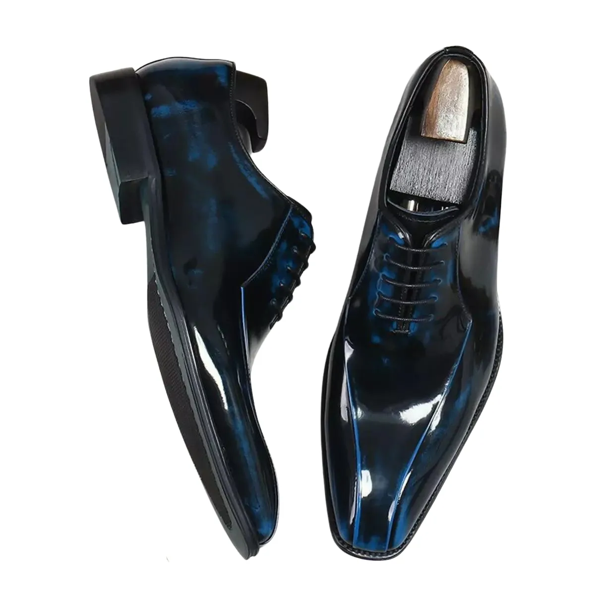 Handmade Polished Leather Oxford Dress Shoes