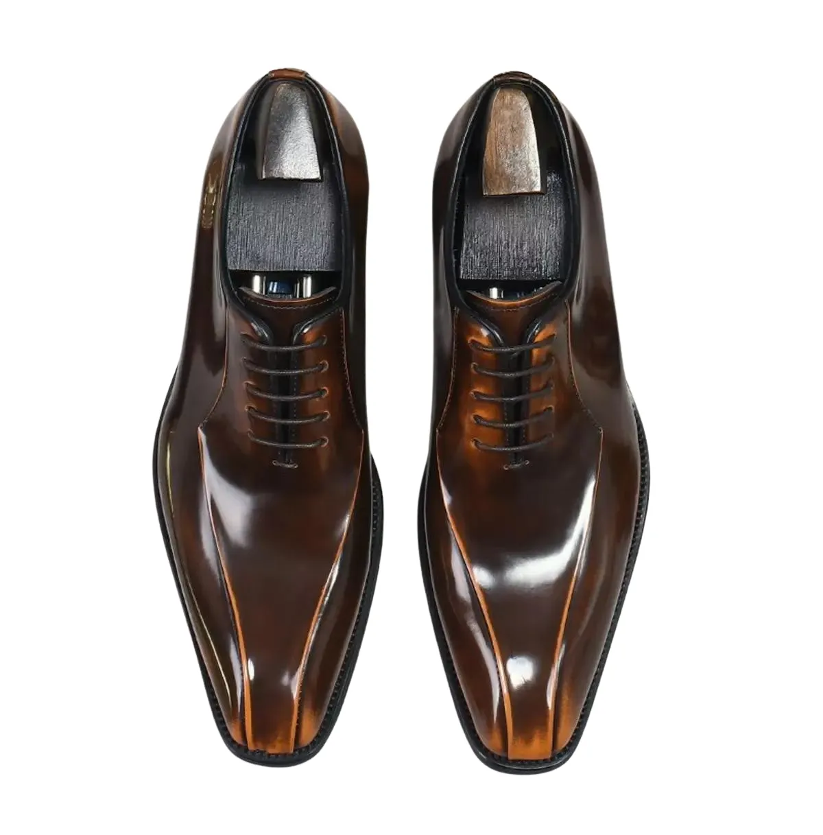 Handmade Polished Leather Oxford Dress Shoes