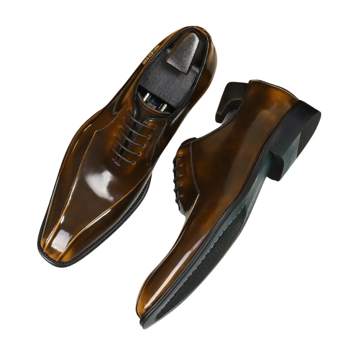 Handmade Polished Leather Oxford Dress Shoes