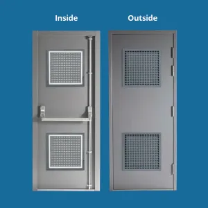 Heavy Duty Fire Escape Fly Screen Door
