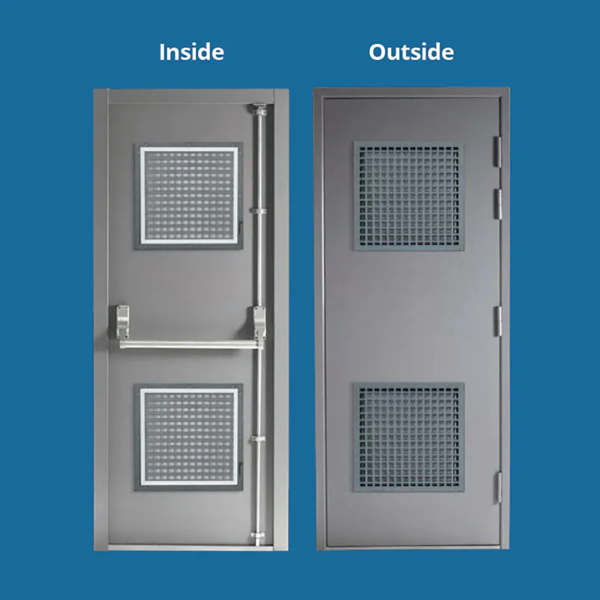 Heavy Duty Fire Escape Fly Screen Door