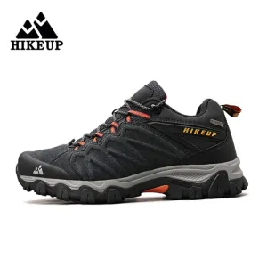 HIKEUP Summer Leather Hiking Shoes Sport Climbing Trekking Hunting Sneakers