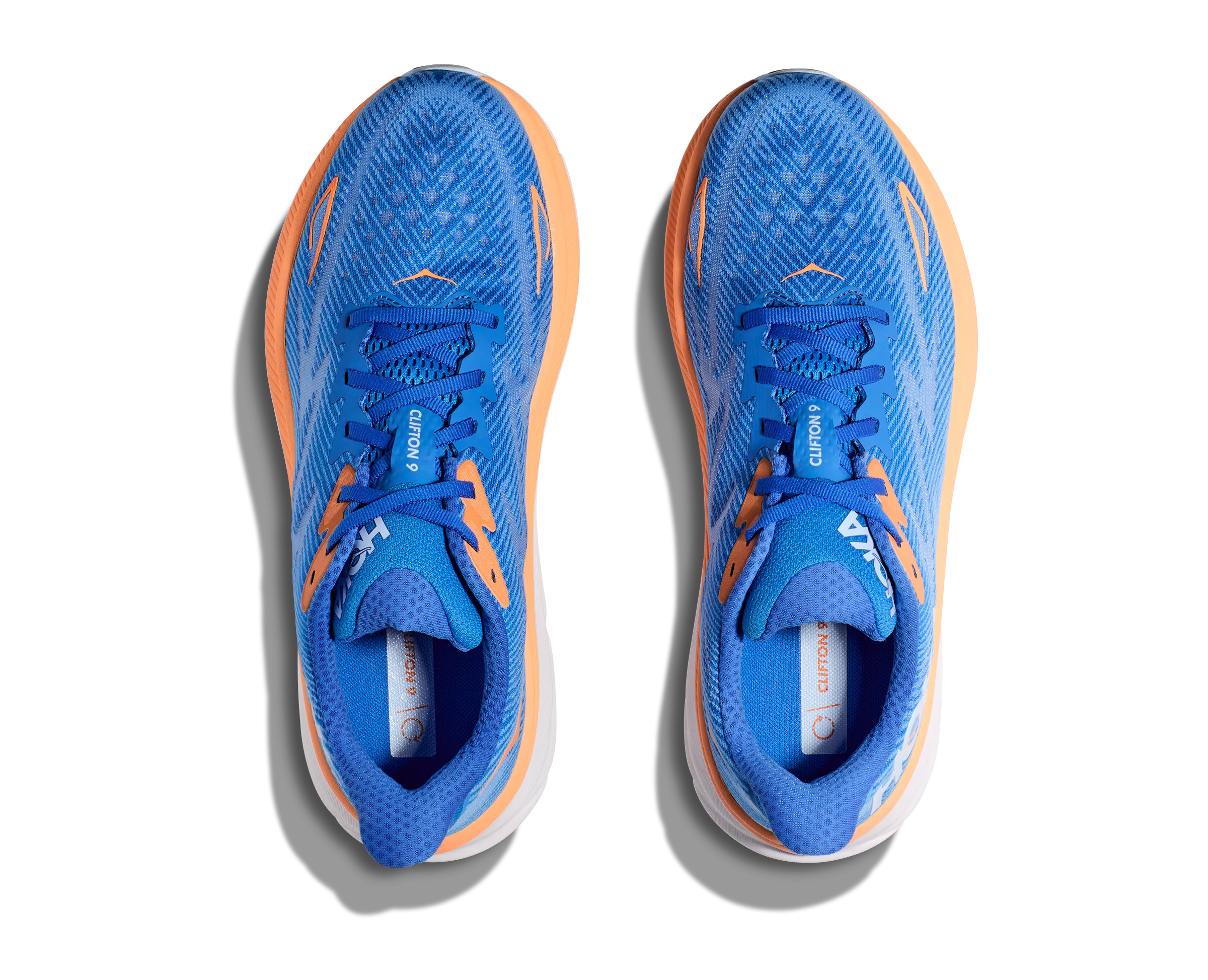 HOKA Men's Clifton 9 Sneaker Lightweight Running Shoe - Coastal Sky/All Aboard