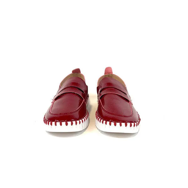 ILSE JACOBSEN FLAT - DARK RED