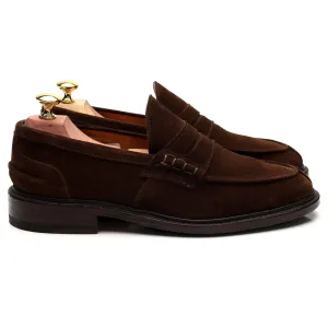 'James' Dark Brown Suede Loafer UK 7