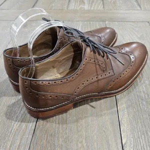 Johnston &amp; Murphy Conard Embossed Wingtip 20-3894 Oak, Men's size 9m