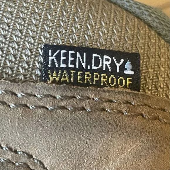 Keen Circadia Women 7.5 Mid Waterproof Leather Hiking Boot Brown Blue