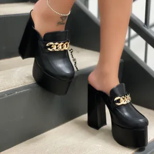 Lady Go Diva LEAH PLATFORM Black