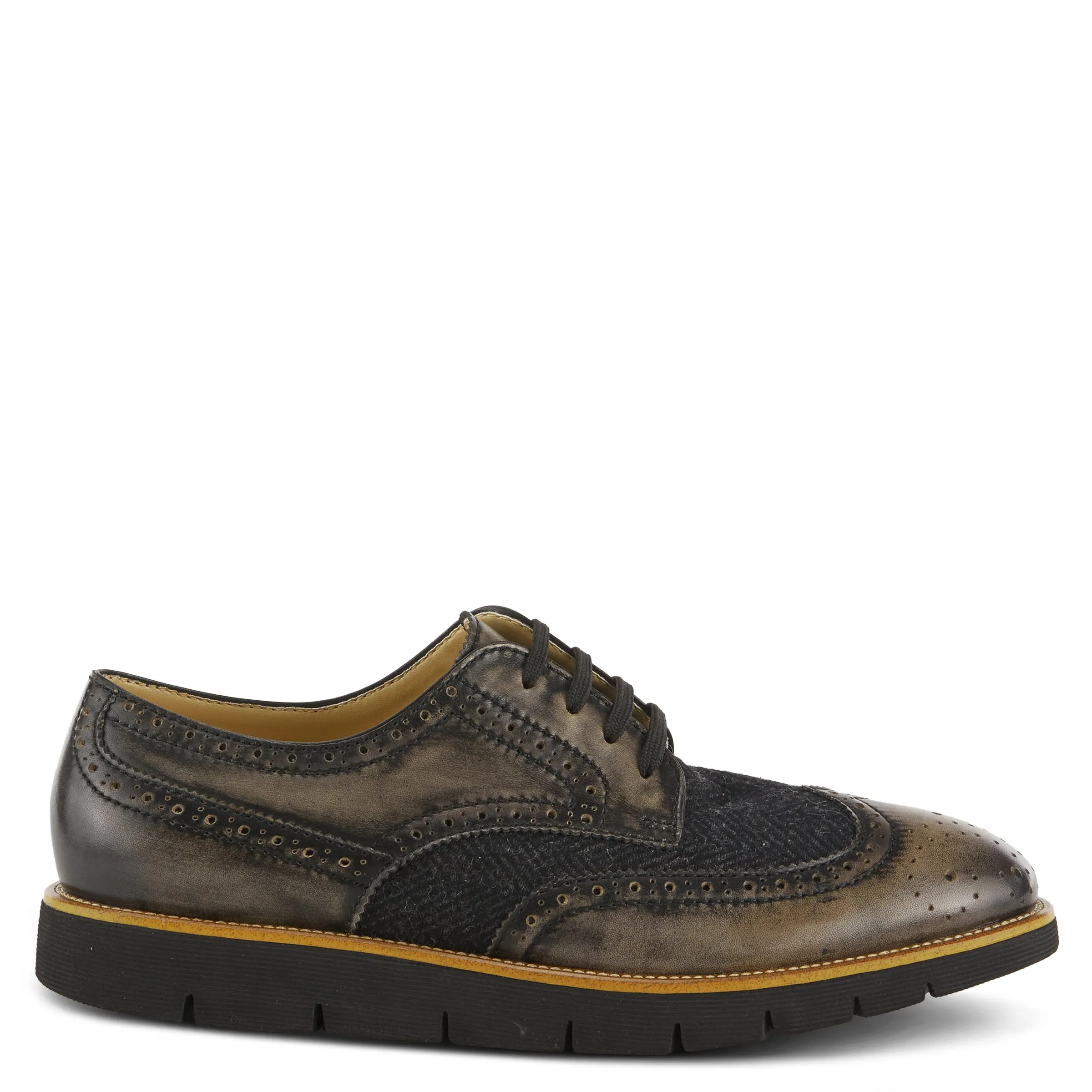 L'Artiste Beaufort Black Wingtip Dress Shoes