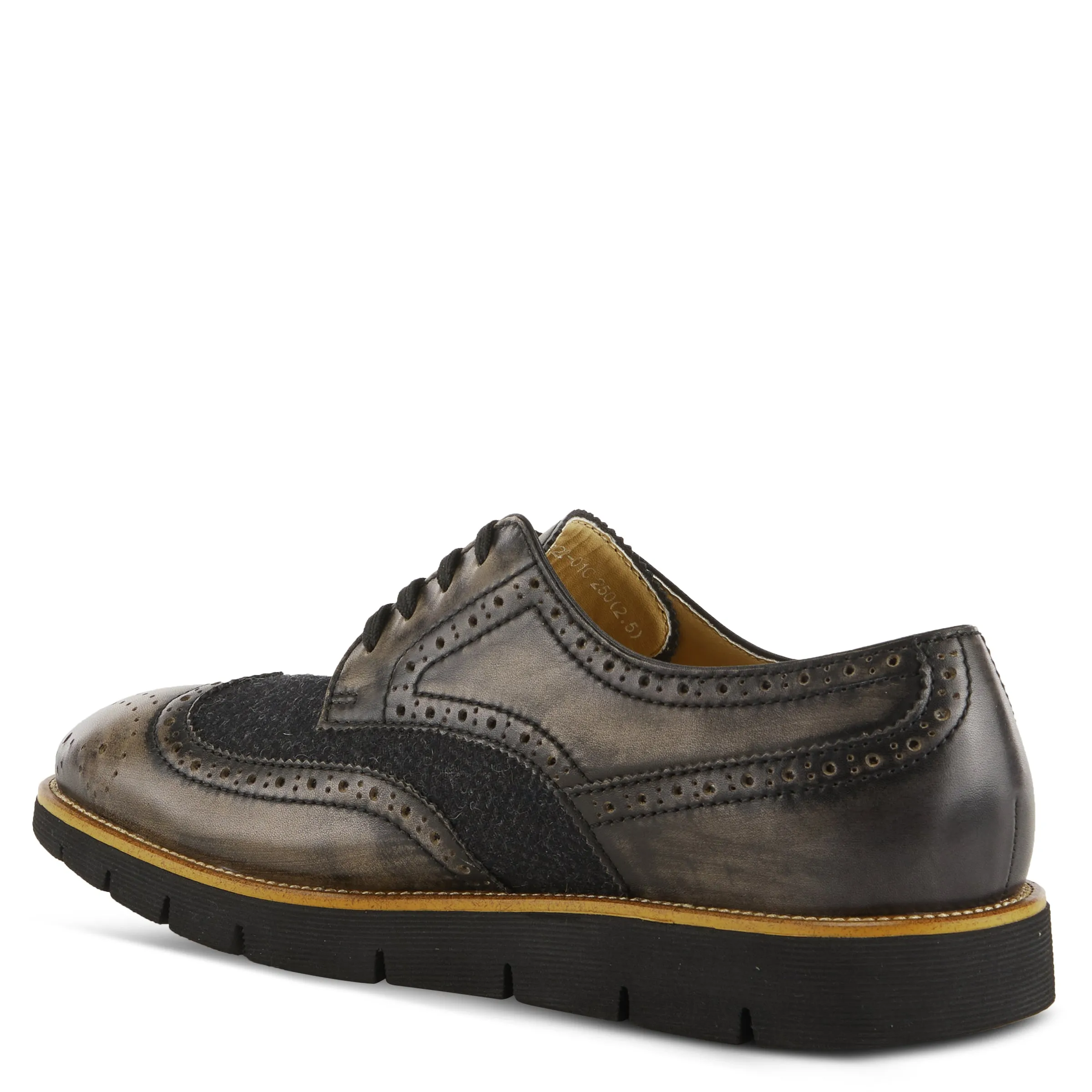 L'Artiste Beaufort Black Wingtip Dress Shoes