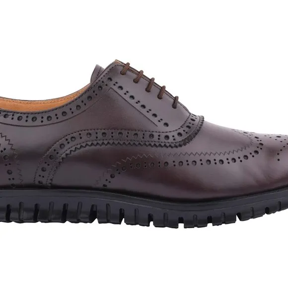 LIBERTYZENO Brown LEATHER OXFORD STYLE CASUALS