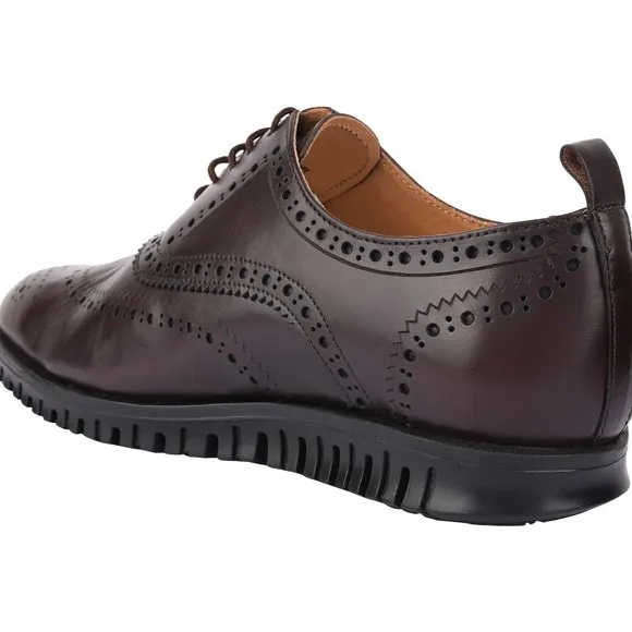 LIBERTYZENO Brown LEATHER OXFORD STYLE CASUALS