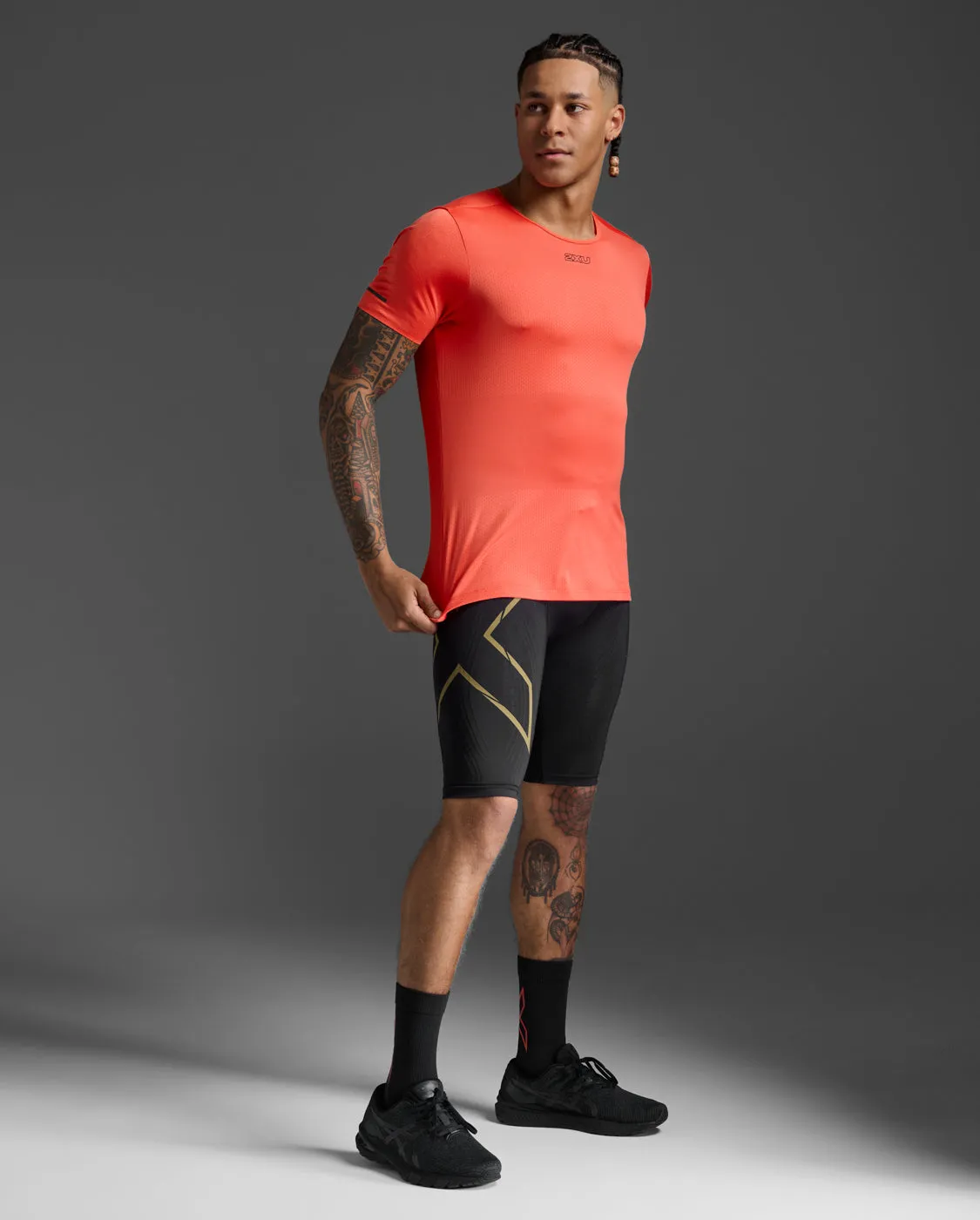 Light Speed Tech Tee | Ember/Black Reflective