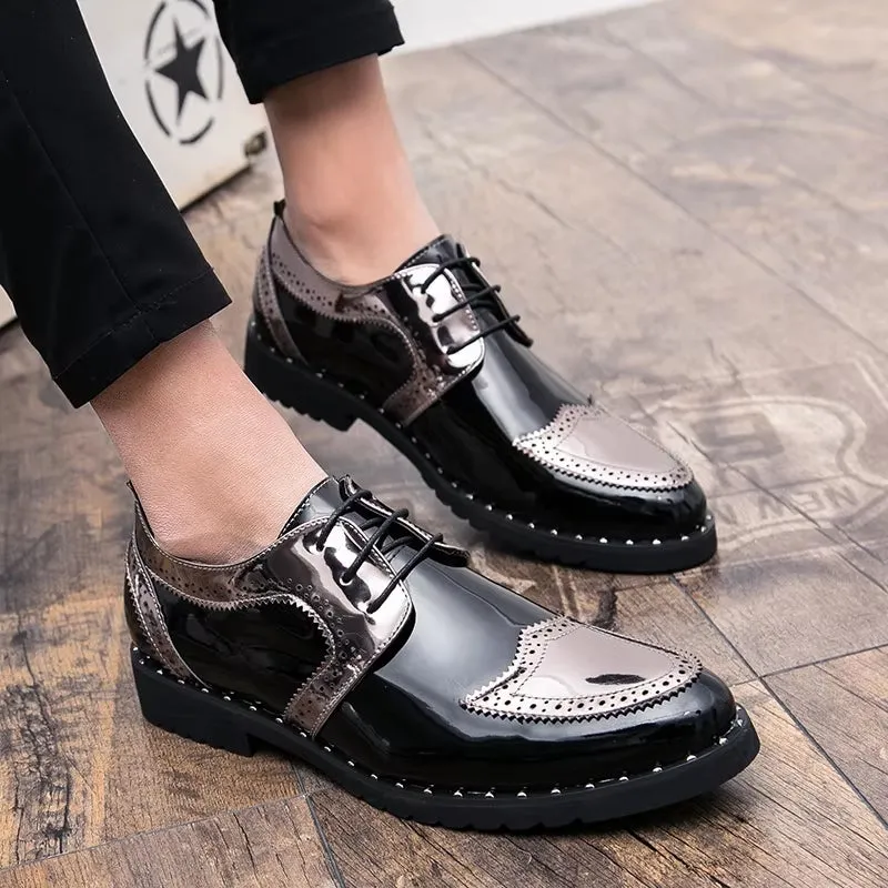 Loafers Shoes Lace Up Low Heel Platform Shoes