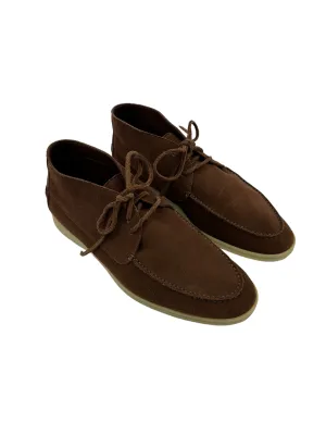 Loro Piana Cinnamon Suede Sailing Walk Shoes