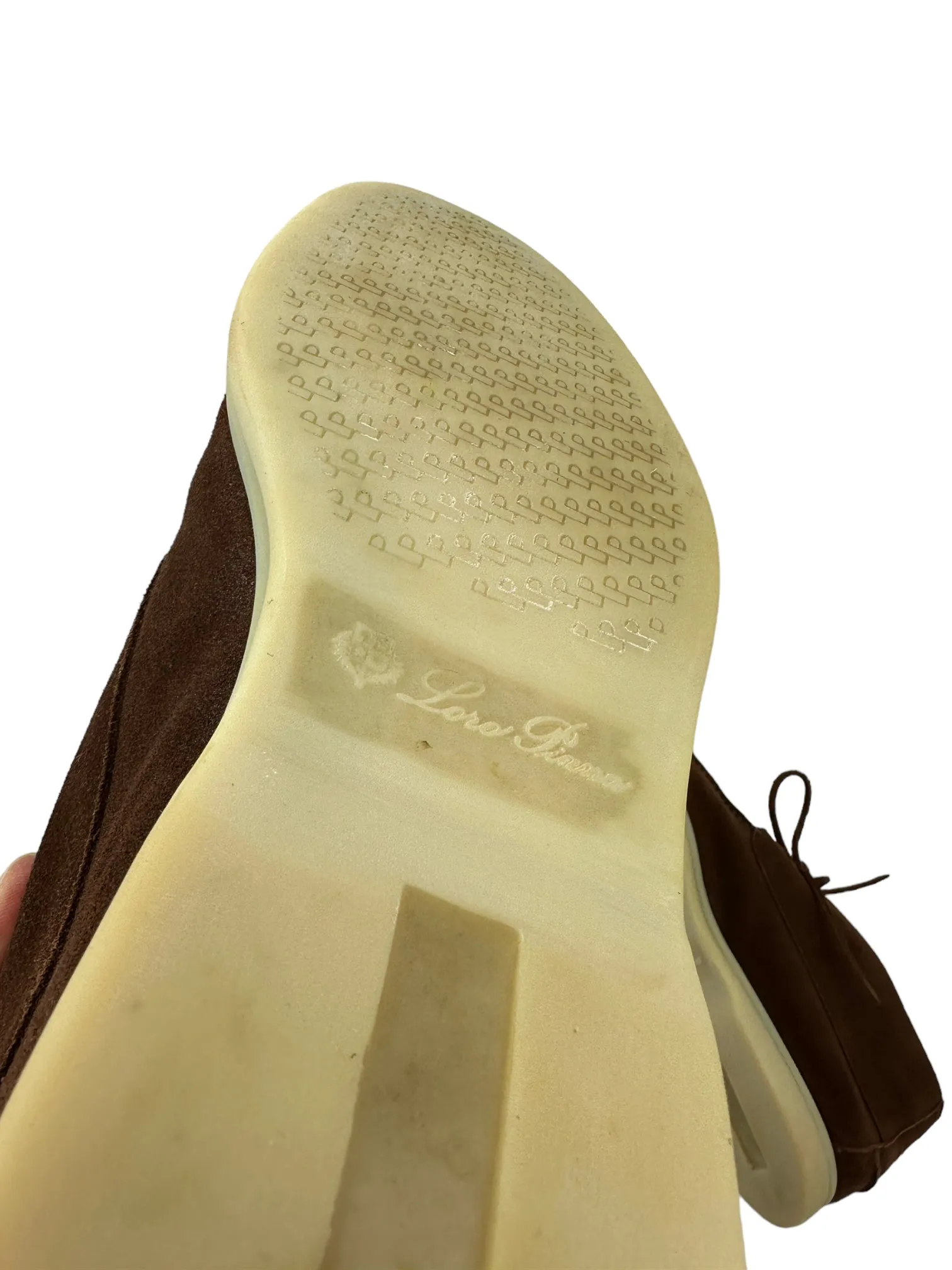 Loro Piana Cinnamon Suede Sailing Walk Shoes
