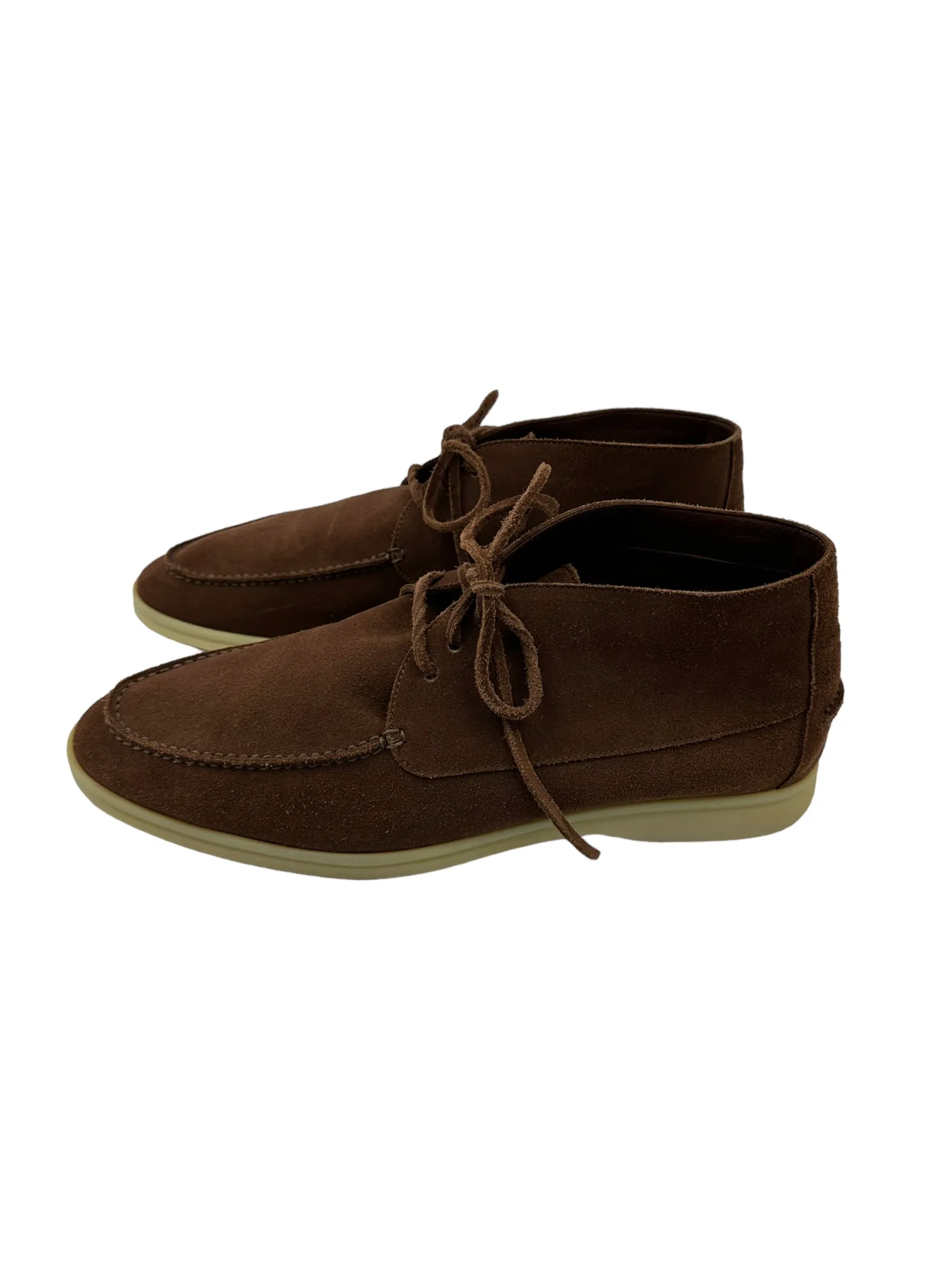 Loro Piana Cinnamon Suede Sailing Walk Shoes