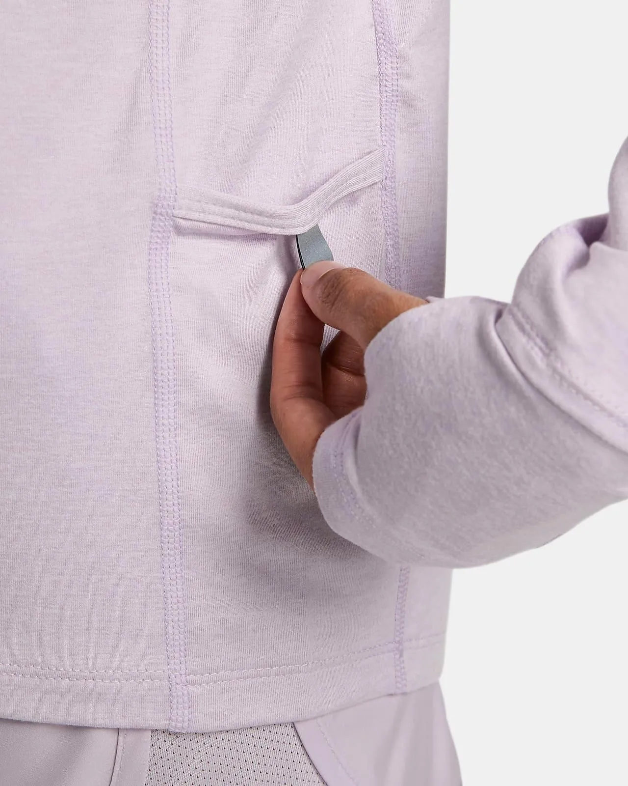 MAGLIA MANICA LUNGA GIACCA RUNNING NIKE OUTDOOR DONNA LILLA