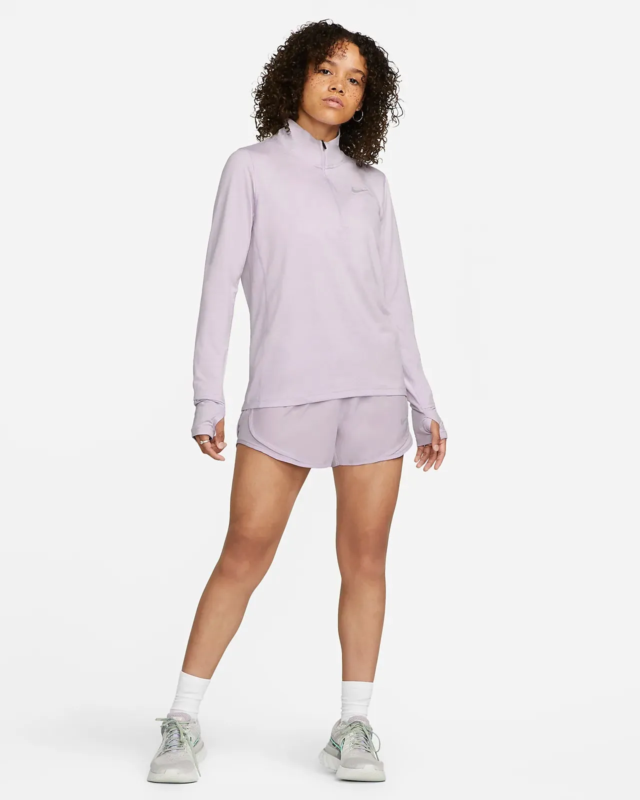 MAGLIA MANICA LUNGA GIACCA RUNNING NIKE OUTDOOR DONNA LILLA